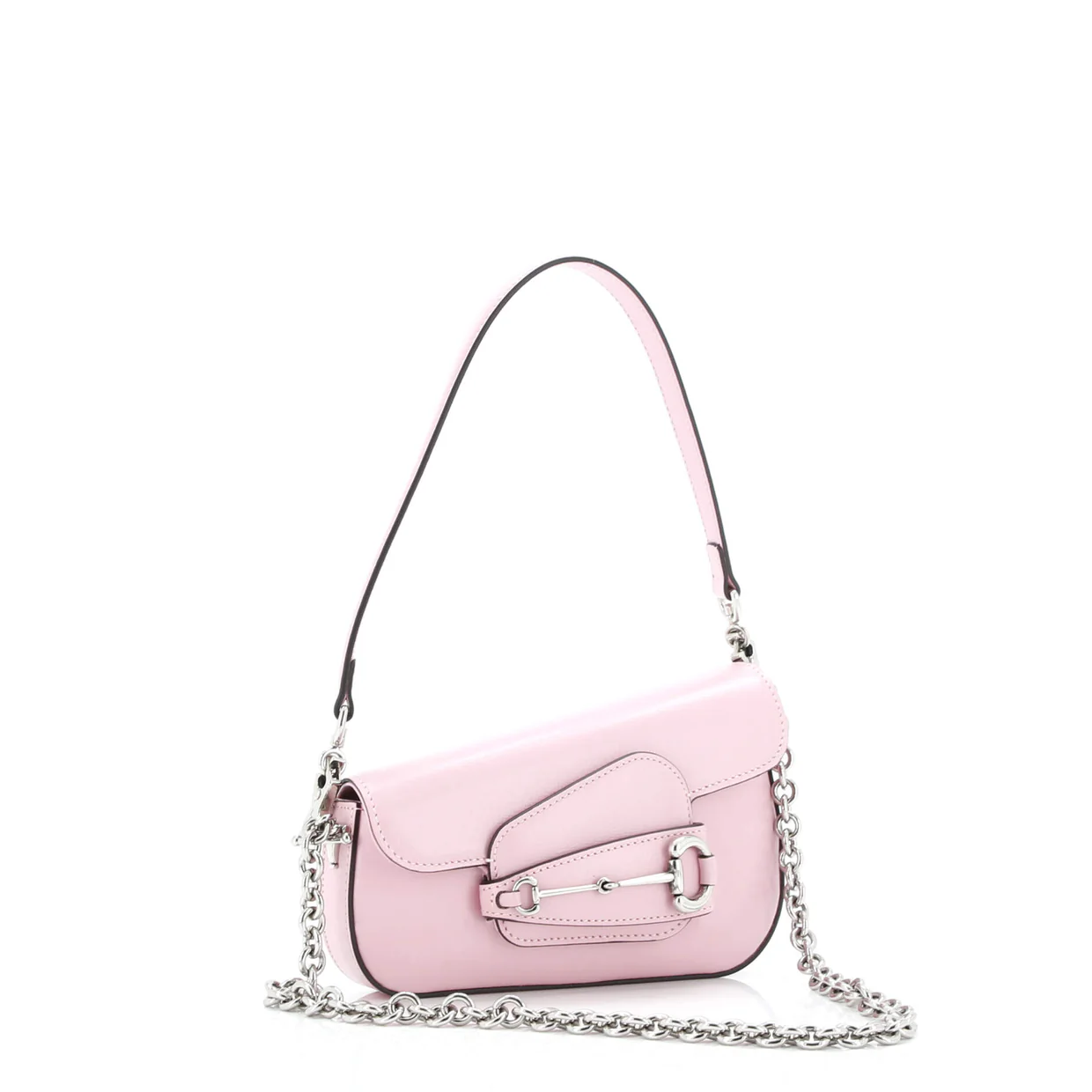 Horsebit 1955 Asymmetric Shoulder Bag Leather Mini - Deep Luxury