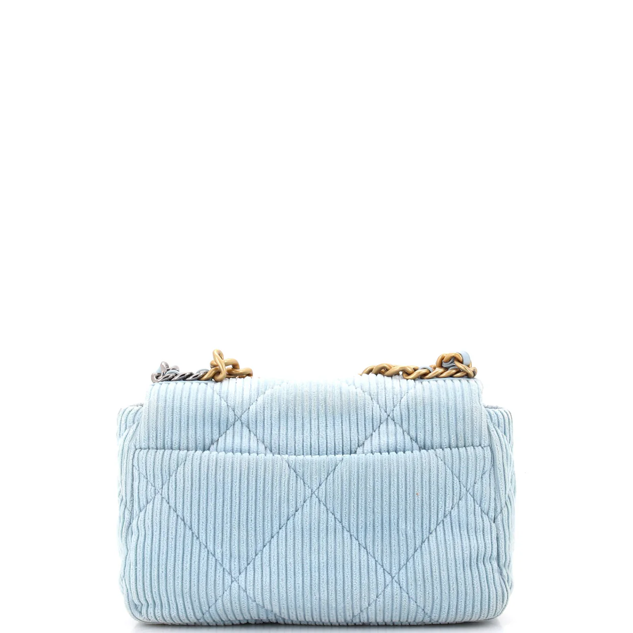 19 Flap Bag Quilted Corduroy Medium - Deep Luxury