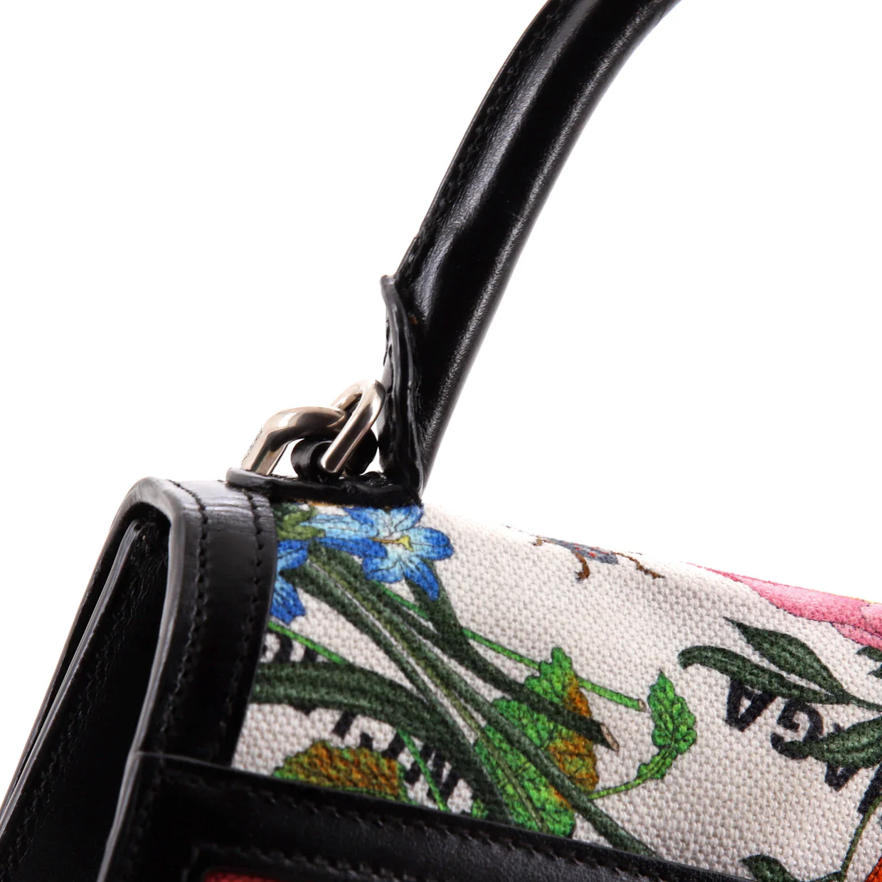 x Balenciaga The Hacker Project Hourglass Top Handle Bag Flora Canvas Small - Deep Luxury