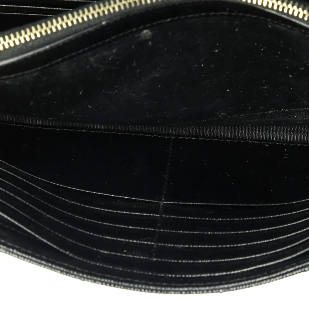 Classic Monogram Wallet on Chain Matelasse Chevron Leather Medium - Deep Luxury