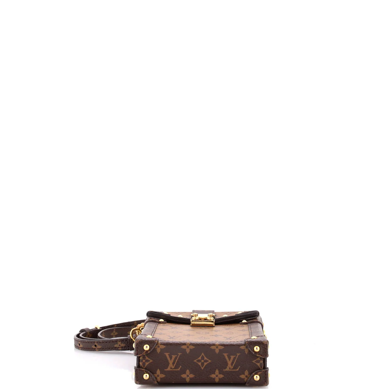 Vertical Trunk Pochette Reverse Monogram Canvas - Deep Luxury