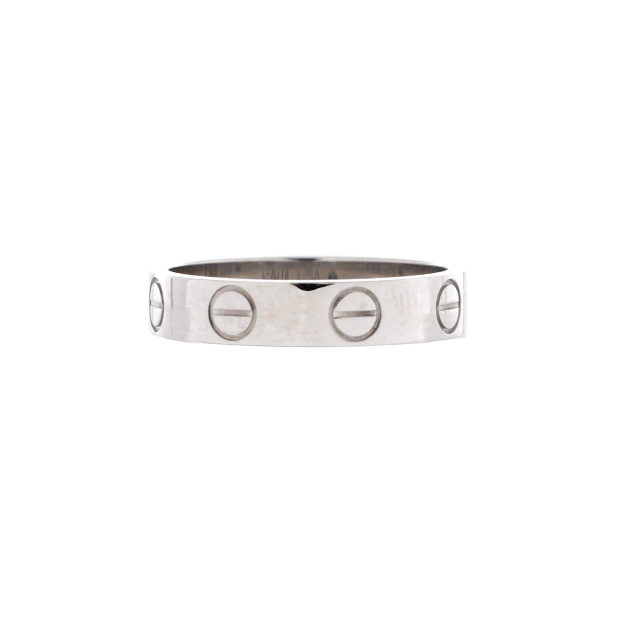 Love Wedding Band Ring 18K White Gold - Deep Luxury