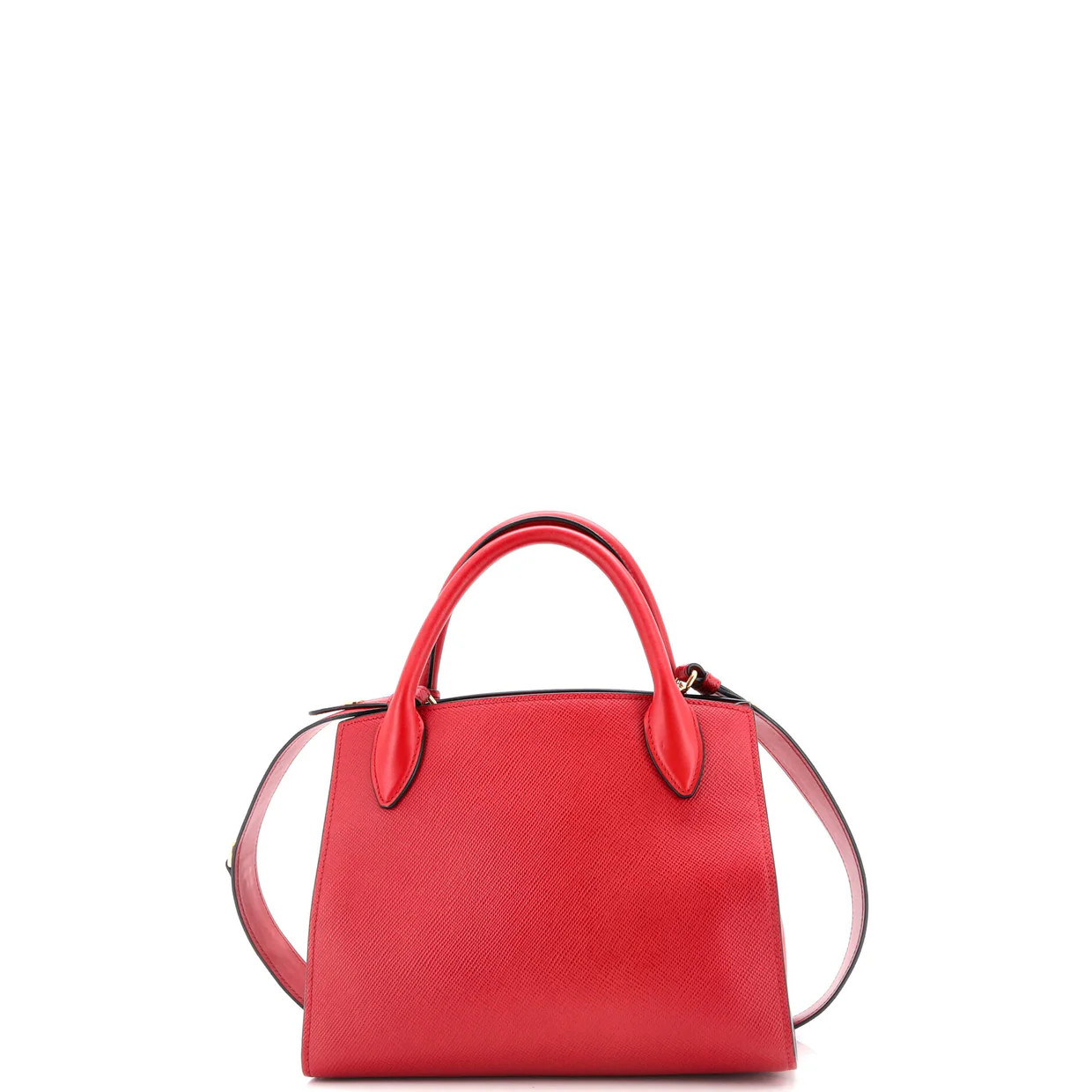 Monochrome Tote Saffiano with City Calf Small - Deep Luxury