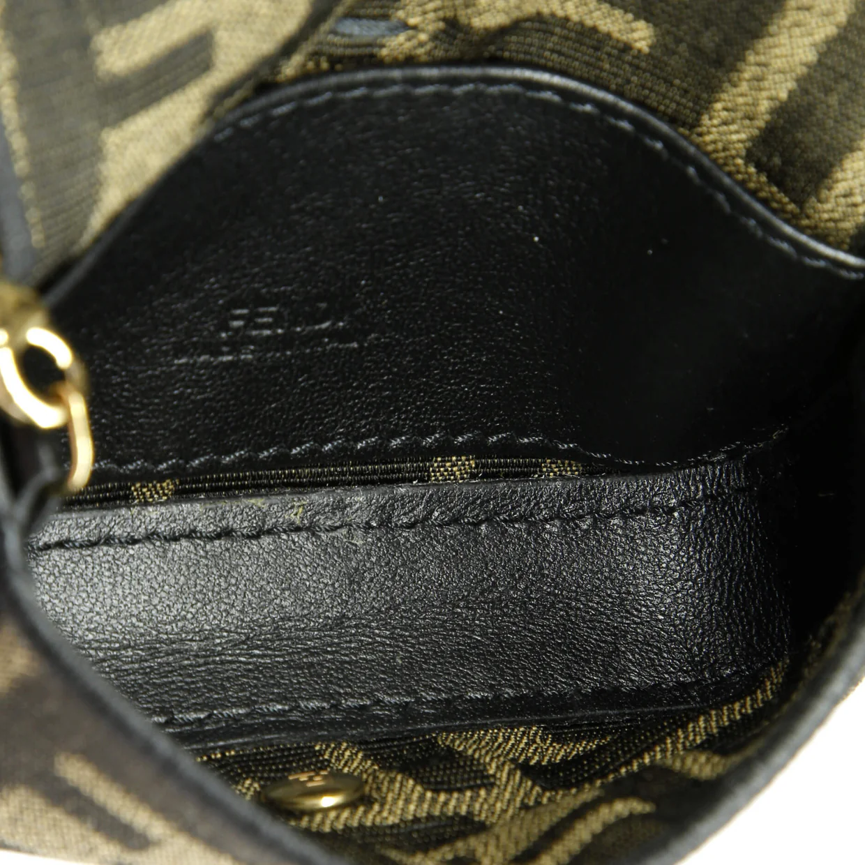 Chain Baguette Charm Bag Zucca Coated Canvas Nano - Deep Luxury