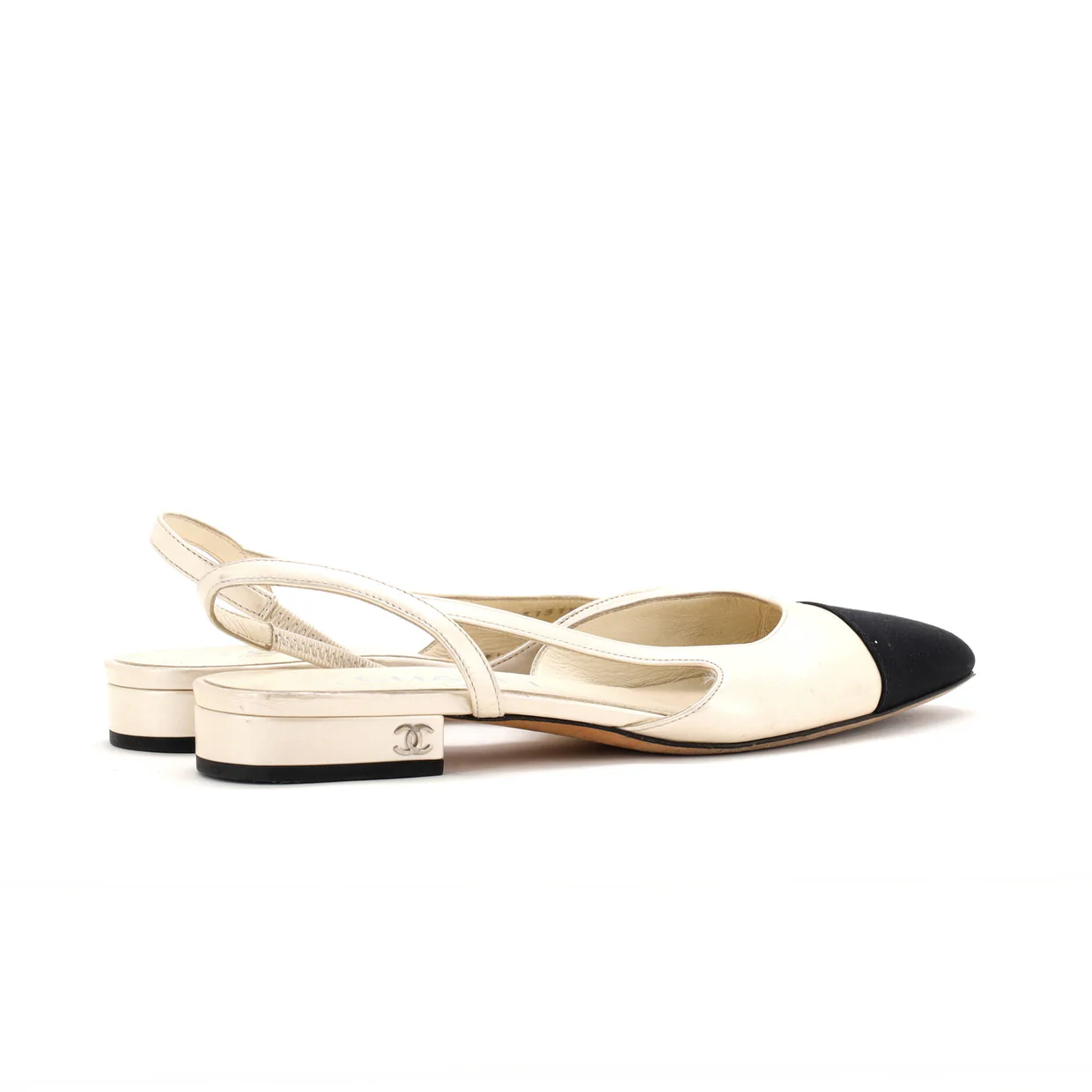 Women's Cap Toe CC Slingback Flats Leather - Deep Luxury