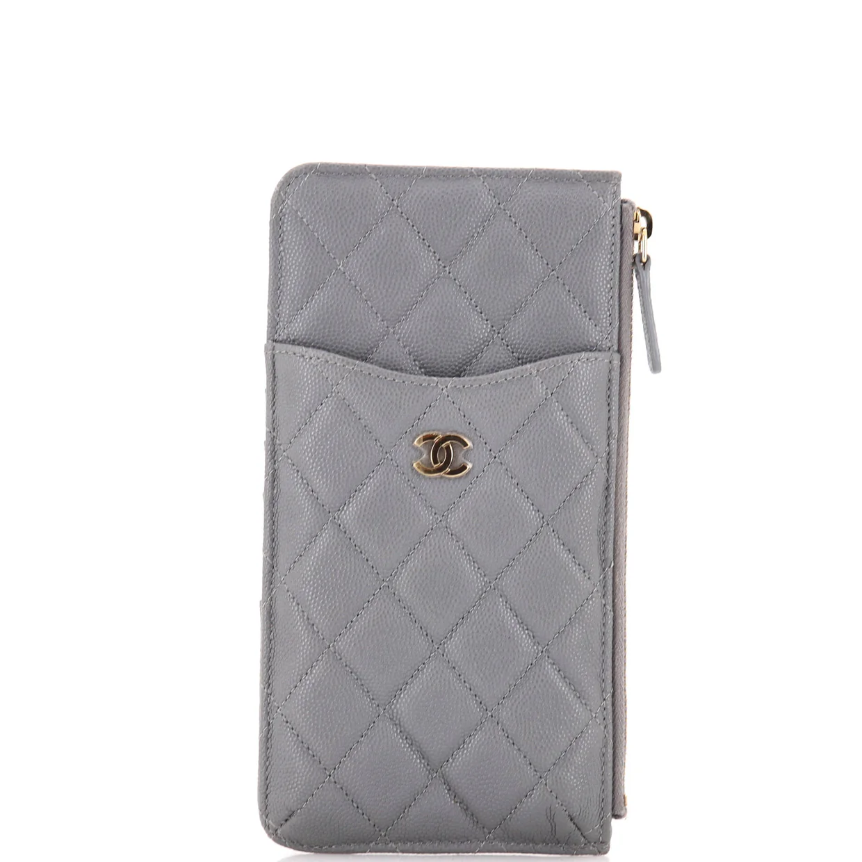 Classic Phone Case Pouch Quilted Caviar - Deep Luxury