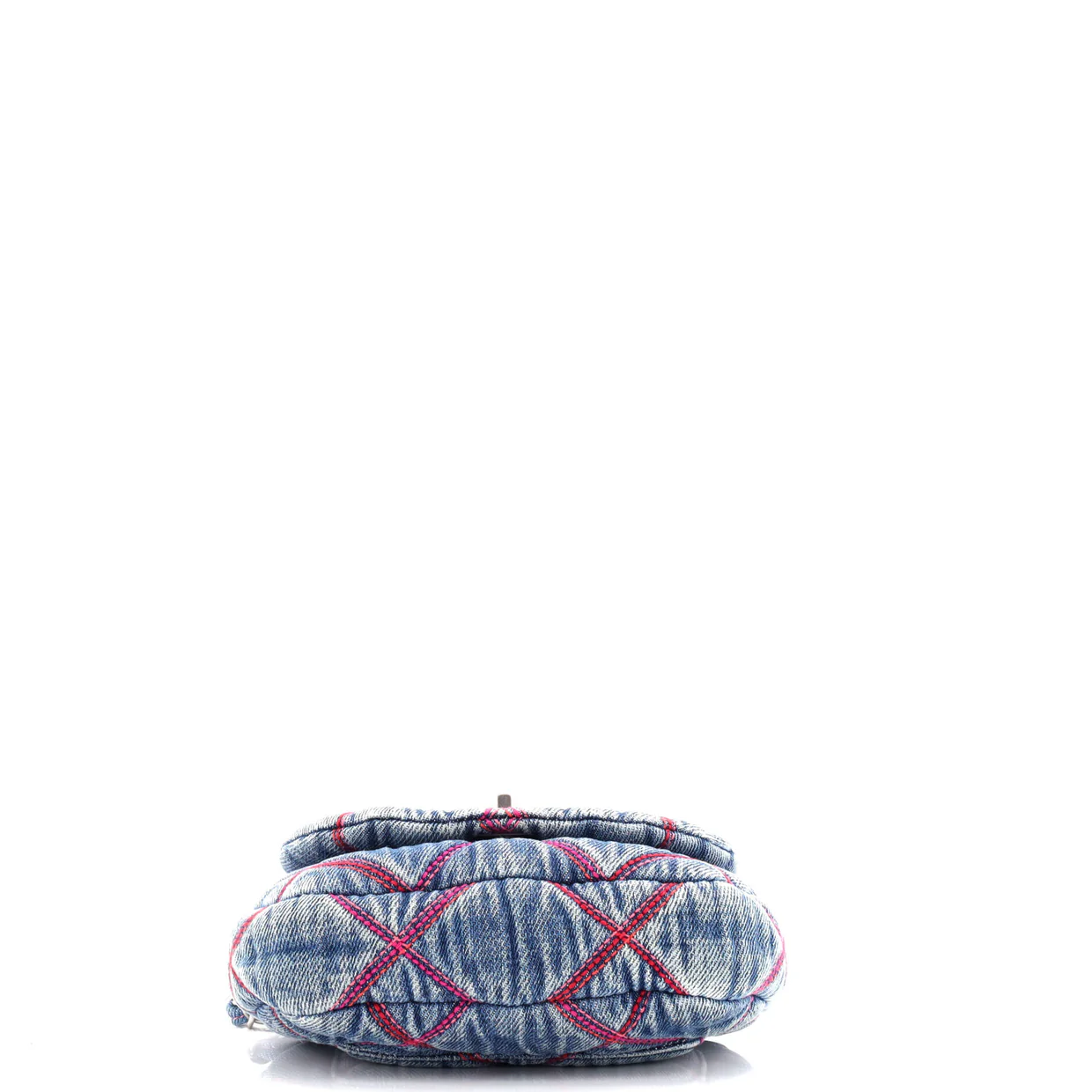 Coco Beach Messenger Bag Quilted Denim Mini - Deep Luxury