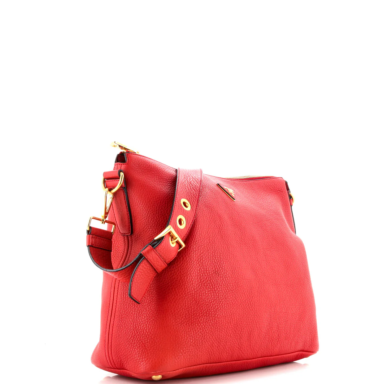 Flat Messenger Bag Vitello Daino Medium - Deep Luxury