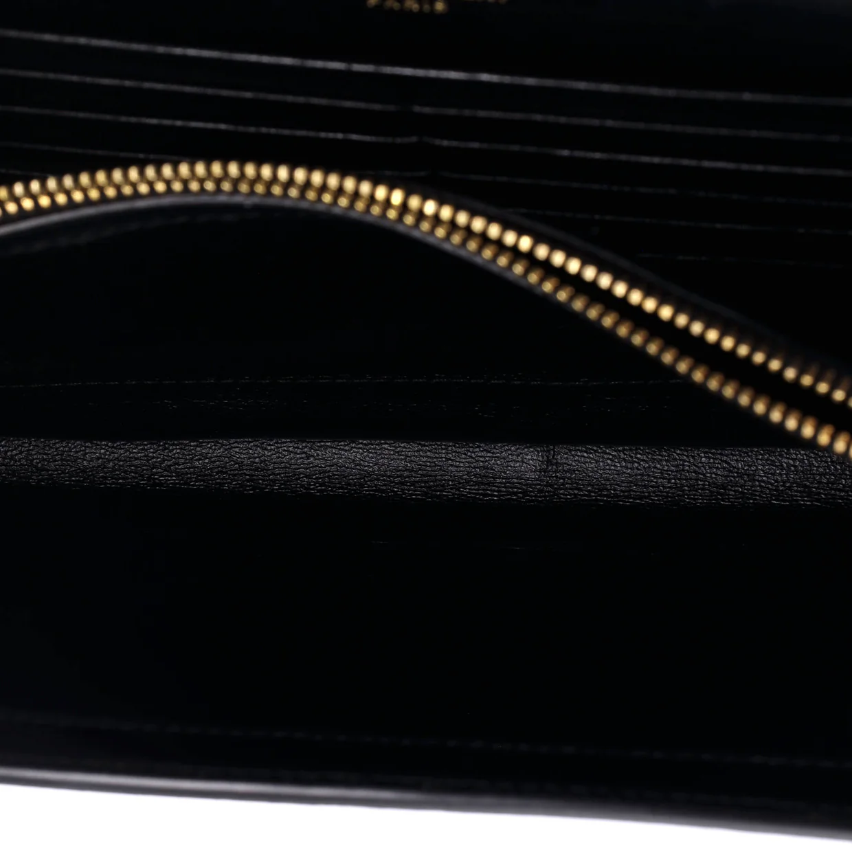 Classic Monogram Wallet on Chain Leather - Deep Luxury