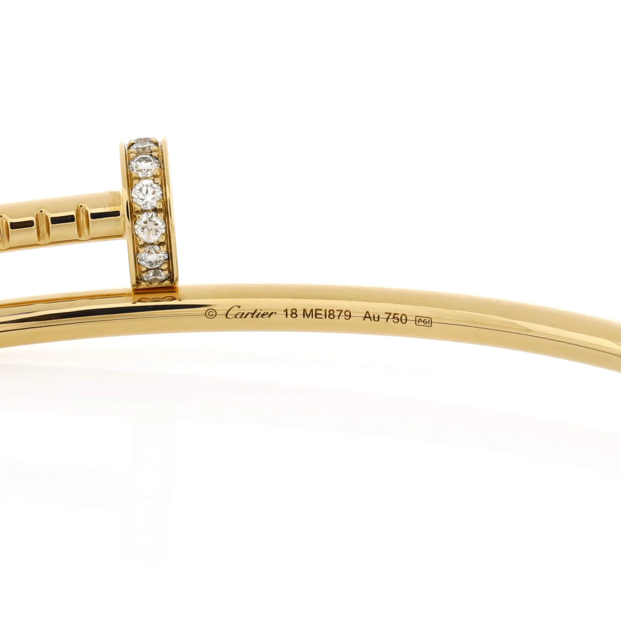 Juste un Clou Bracelet 18K Yellow Gold with Diamonds Small - Deep Luxury