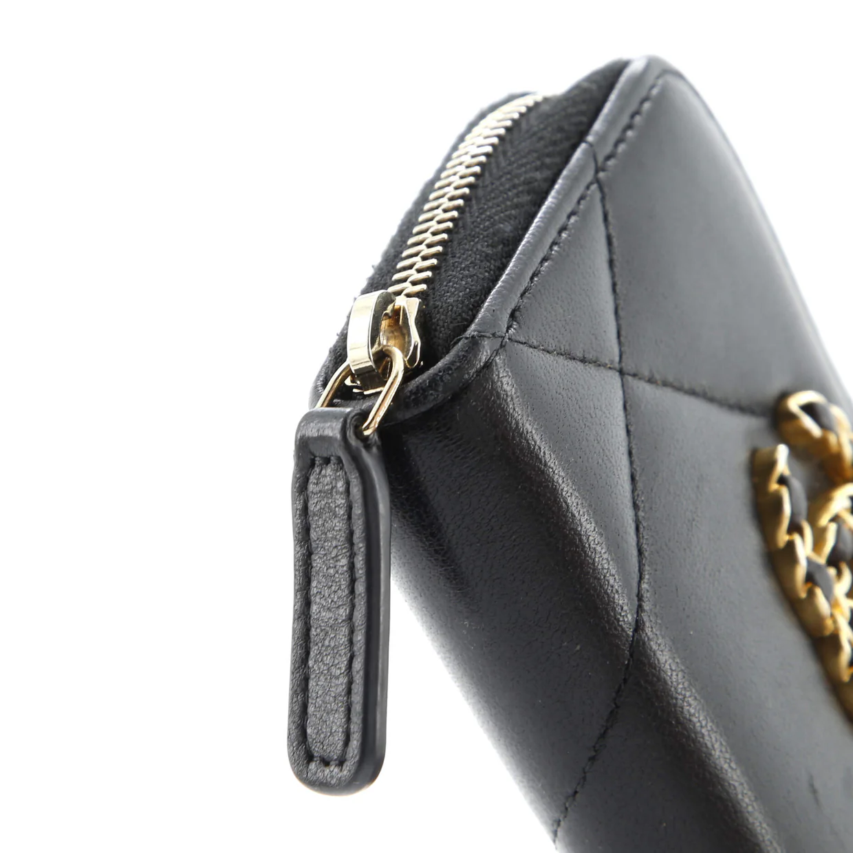 19 Zip Coin Purse Quilted Leather - Deep Luxury