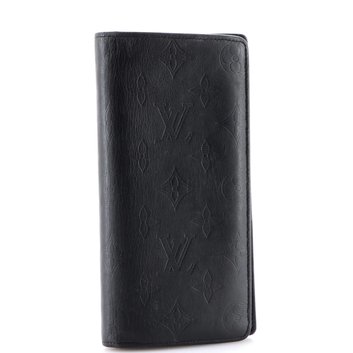 Brazza Wallet Monogram Shadow Leather - Deep Luxury