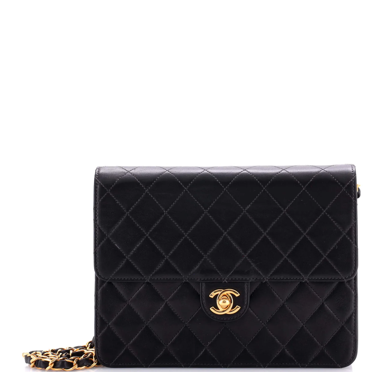 Vintage Square CC Flap Bag Quilted Lambskin Medium - Deep Luxury