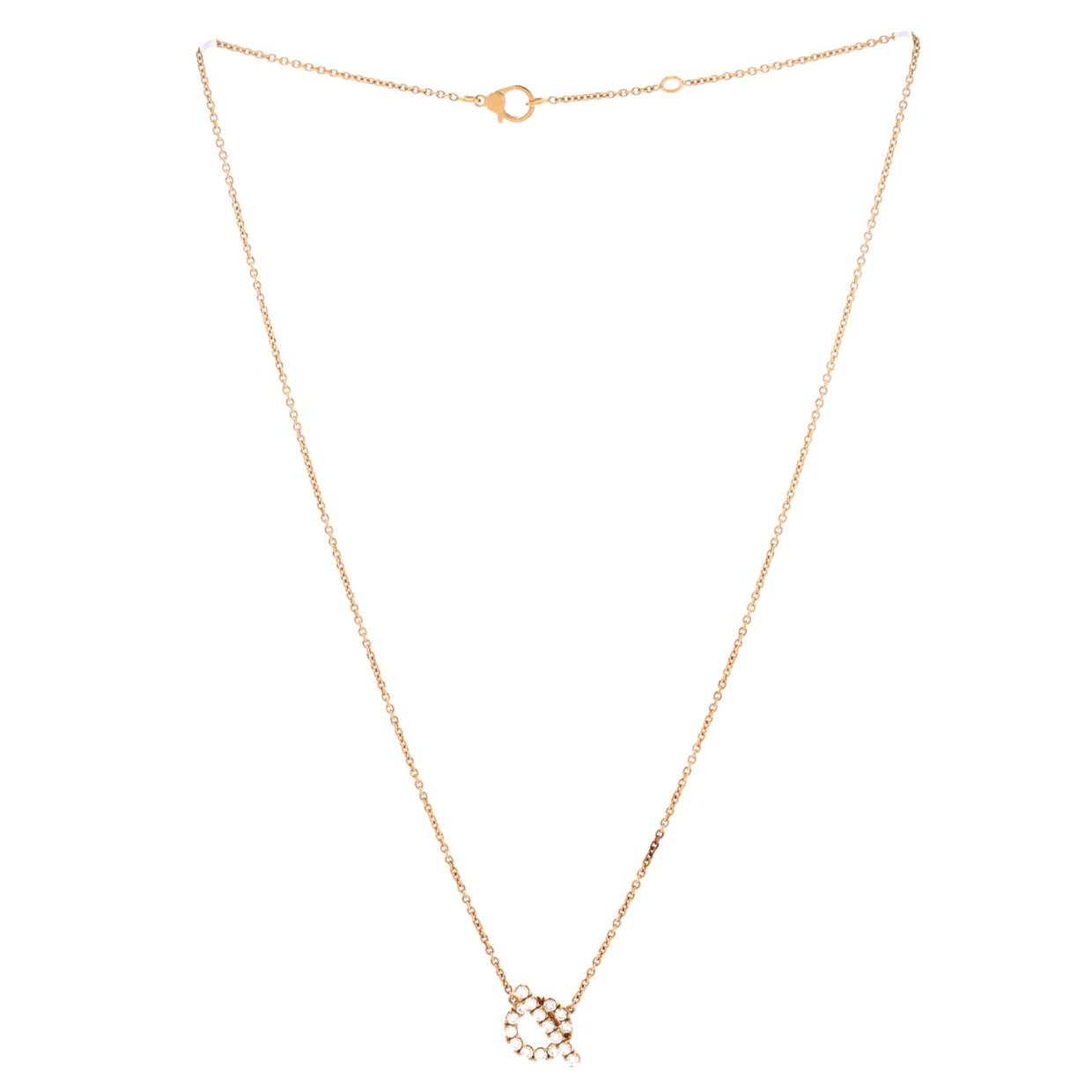Finesse Pendant Necklace 18K Rose Gold and Diamonds - Deep Luxury