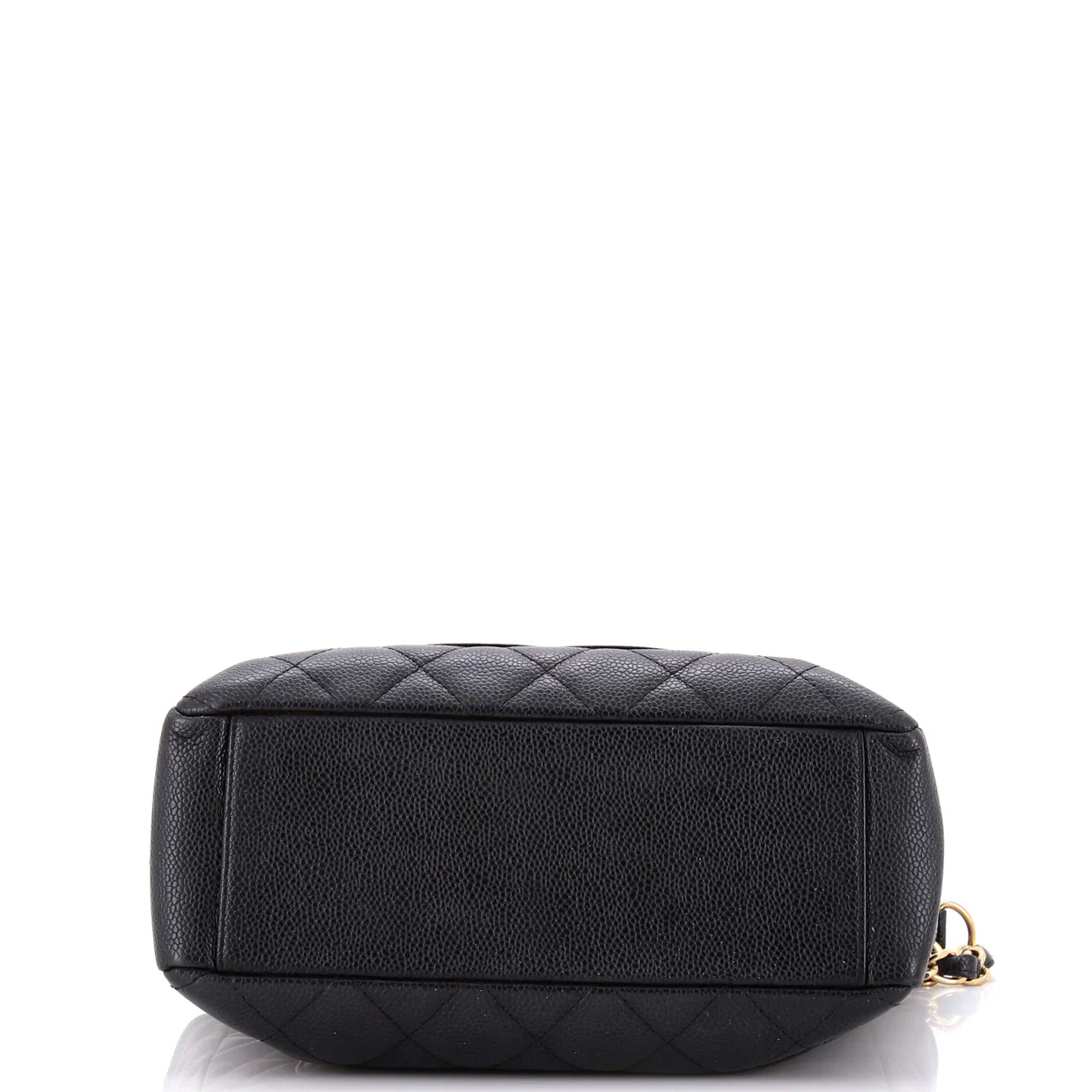 Petite Shopping Tote Quilted Caviar - Deep Luxury