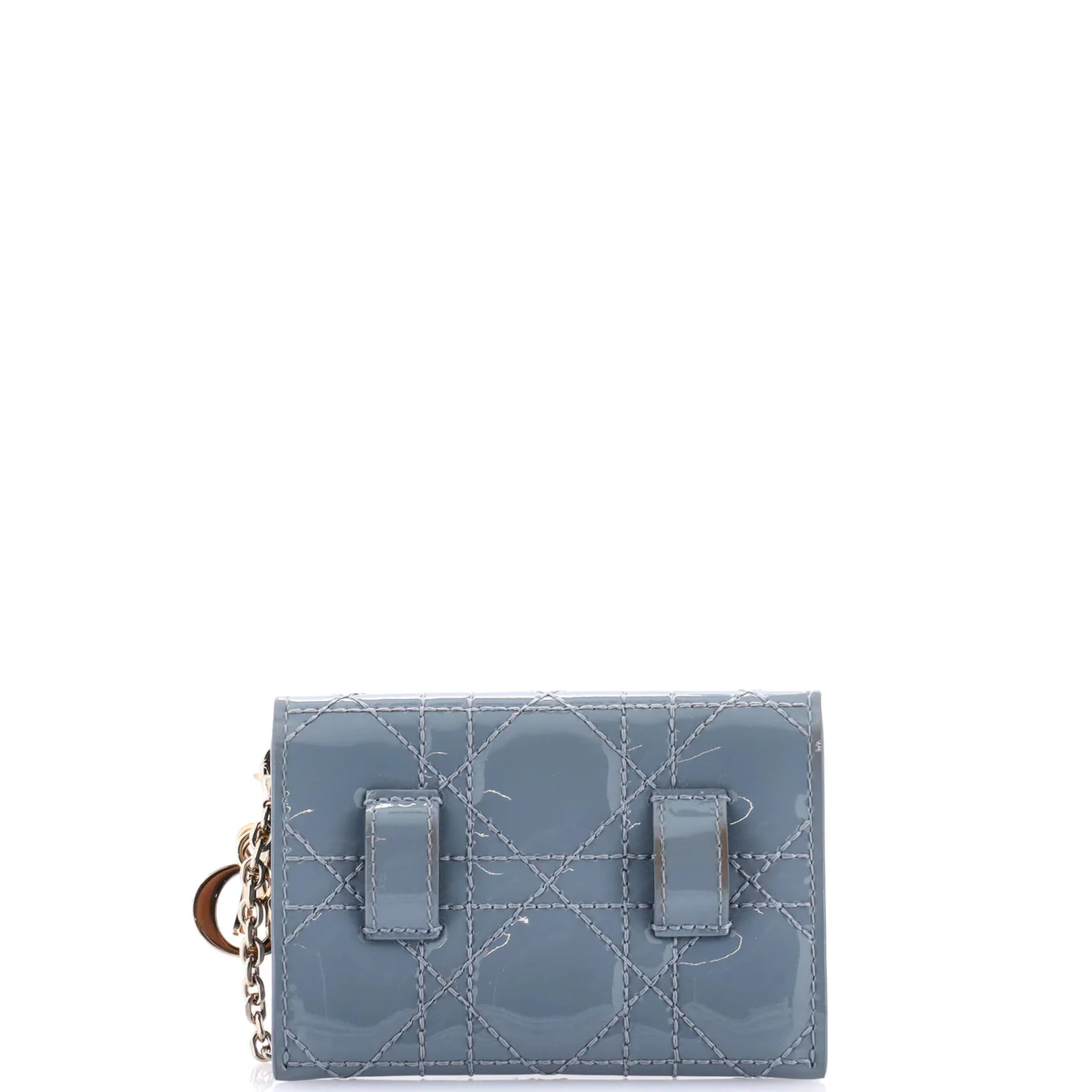 Lady Dior Nano Belt Pouch Cannage Quilt Patent - Deep Luxury