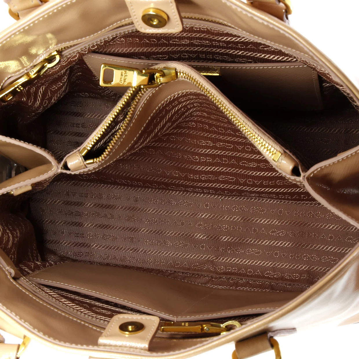 Open Promenade Bag Vernice Saffiano Leather Large - Deep Luxury