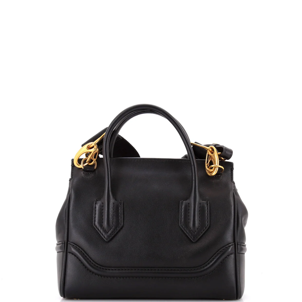 Palazzo Empire Bag Crystal Studded Leather Medium - Deep Luxury