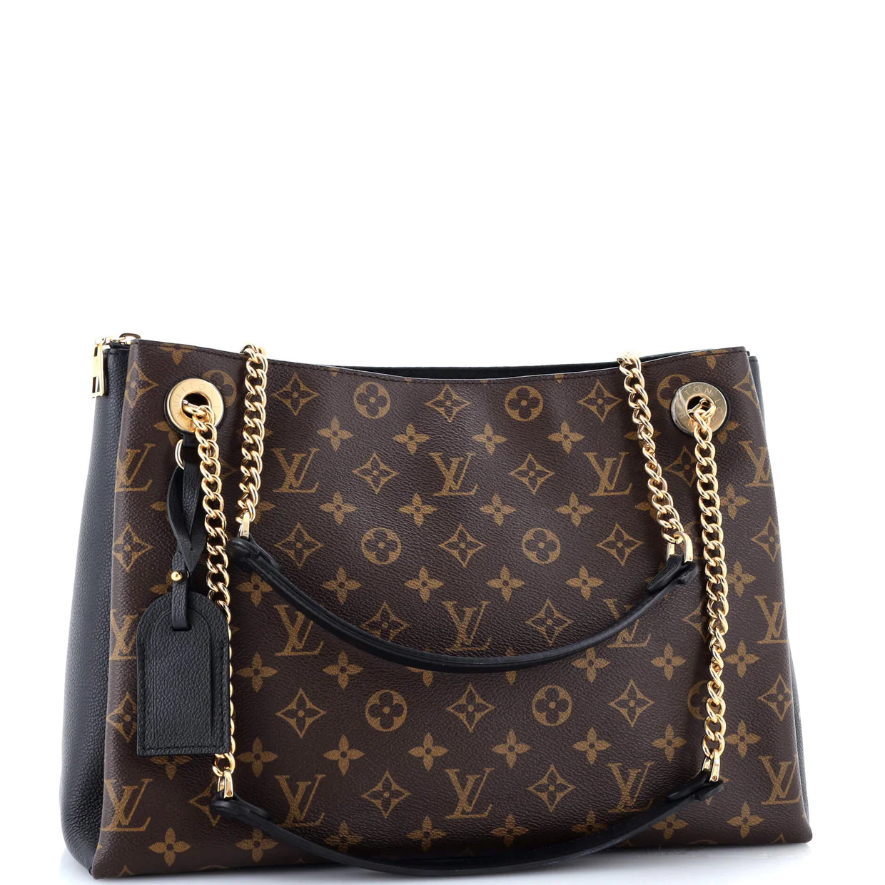 Surene Handbag Monogram Canvas with Leather MM - Deep Luxury