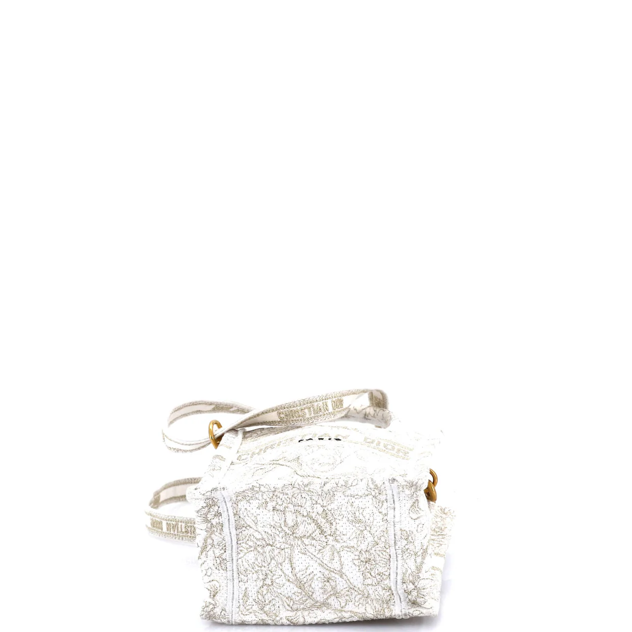 Book Tote Phone Bag Embroidered Canvas Mini - Deep Luxury