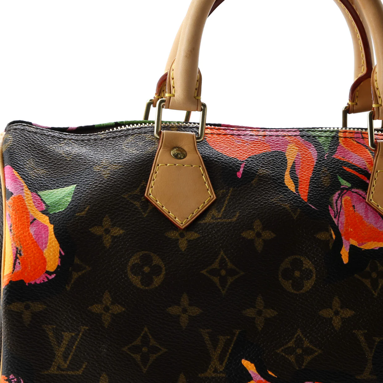Speedy Handbag Limited Edition Monogram Roses 30 - Deep Luxury