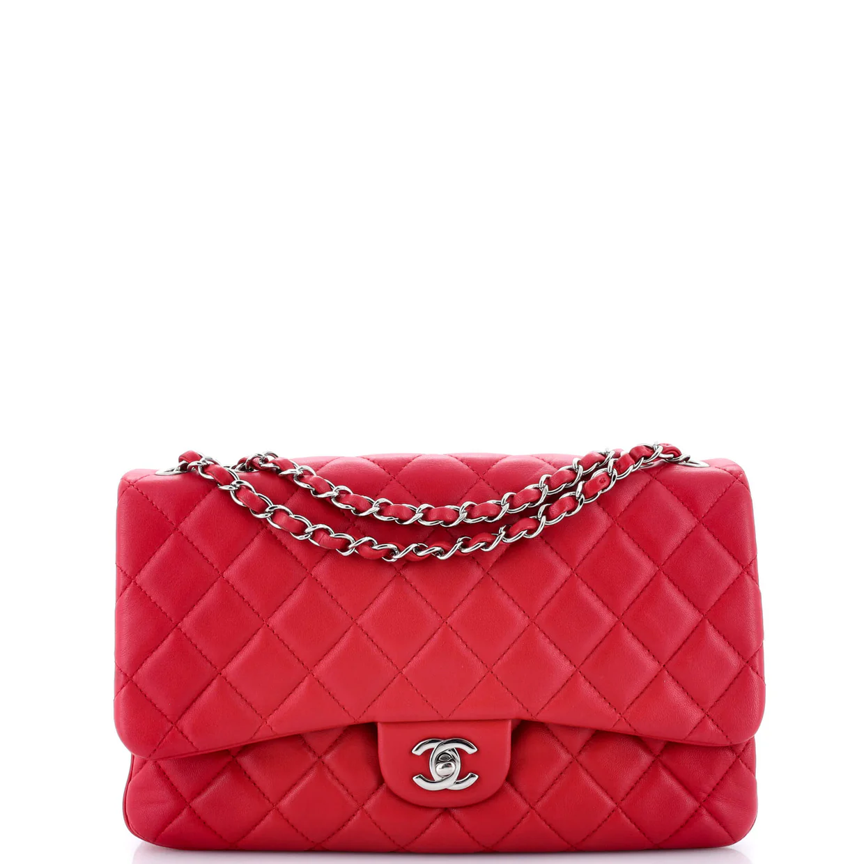 3 Flap Bag NM Quilted Lambskin Jumbo - Deep Luxury