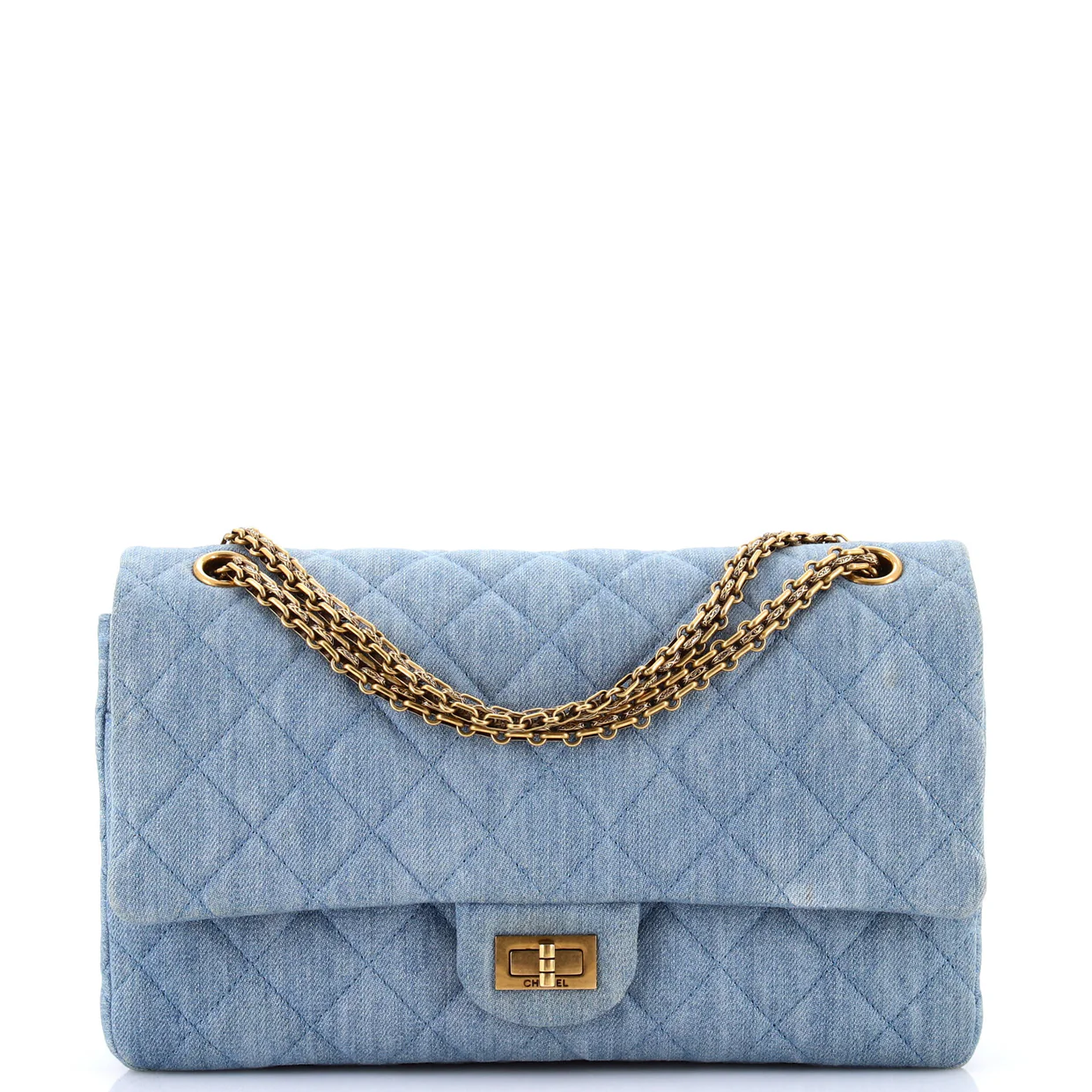 Reissue 2.55 Flap Bag Quilted Denim 226 - Deep Luxury