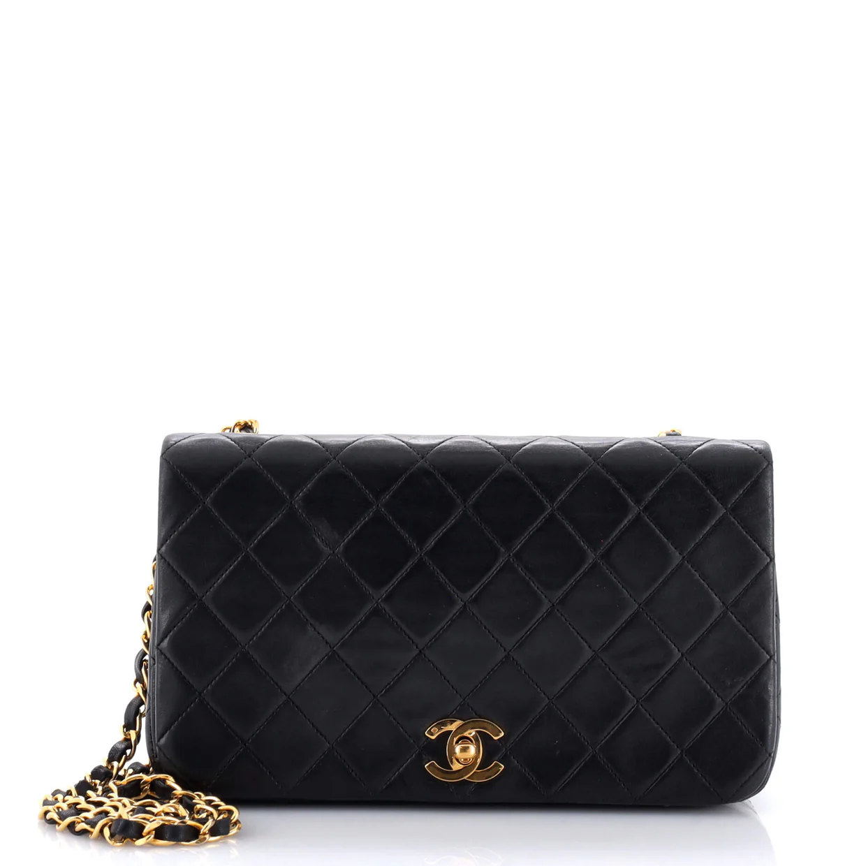 Vintage Full Flap Bag Quilted Lambskin Medium - Deep Luxury