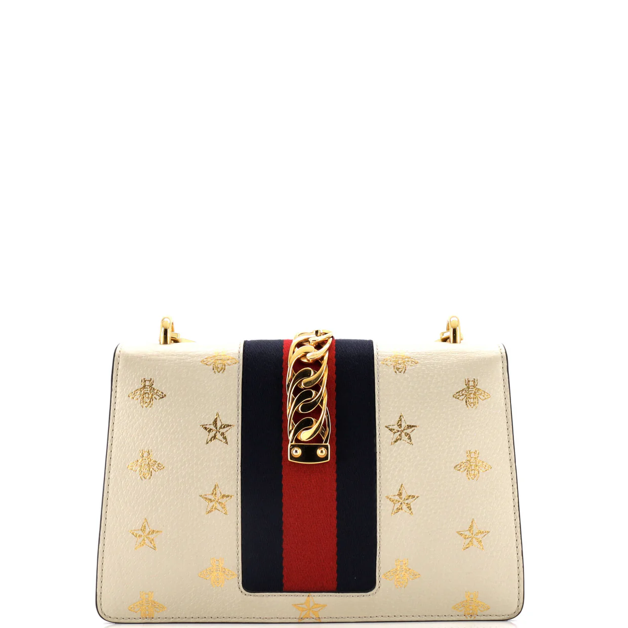 Sylvie Shoulder Bag Printed Leather Small - Deep Luxury