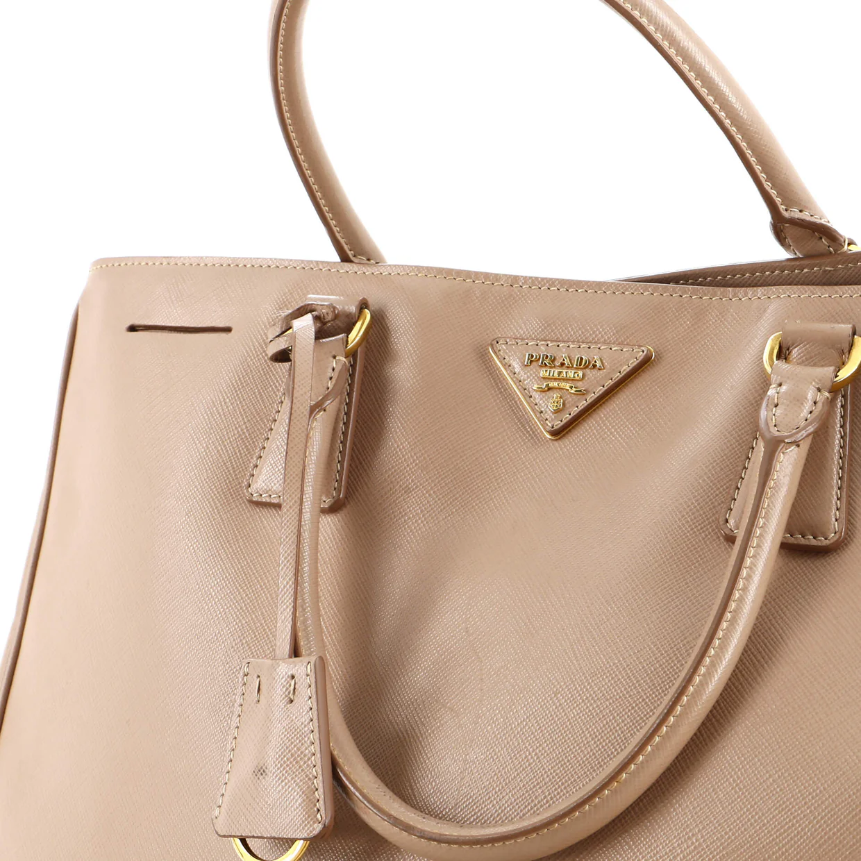Double Zip Lux Tote Saffiano Leather Large - Deep Luxury