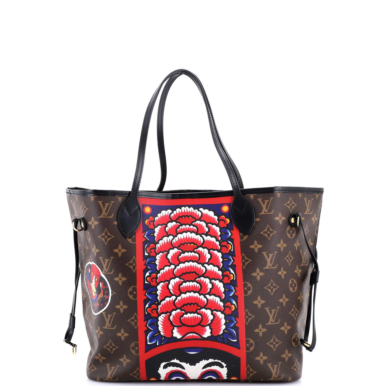 Neverfull NM Tote Limited Edition Kabuki Monogram Canvas MM - Deep Luxury