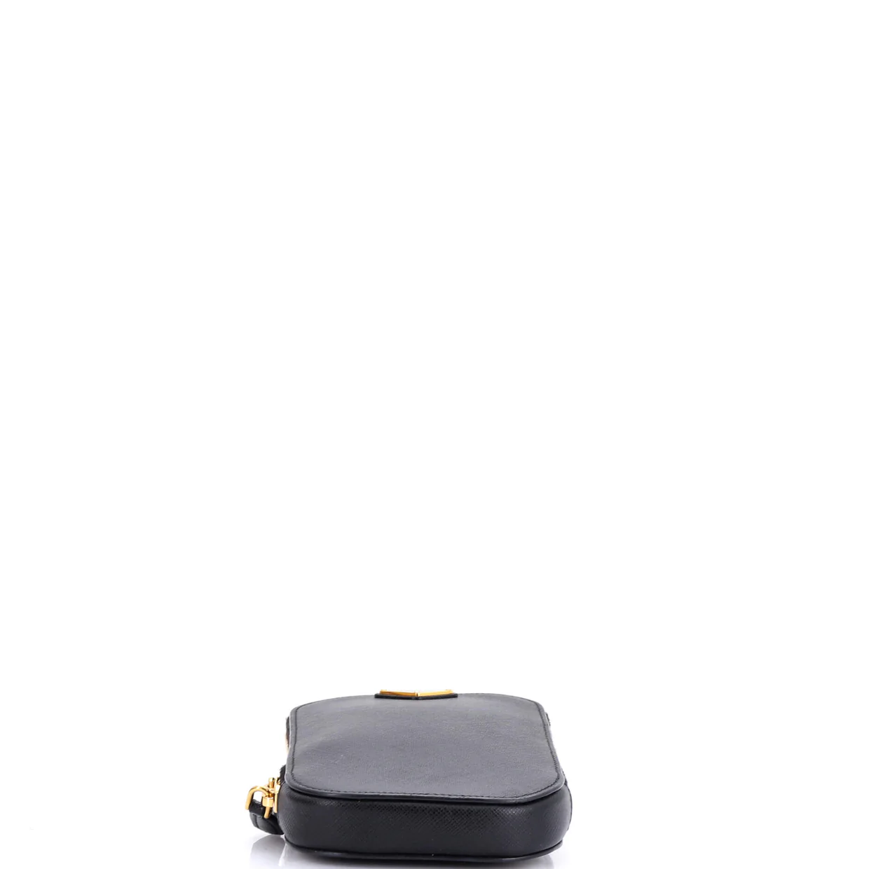 Zip Phone Holder Crossbody Bag Saffiano Leather - Deep Luxury