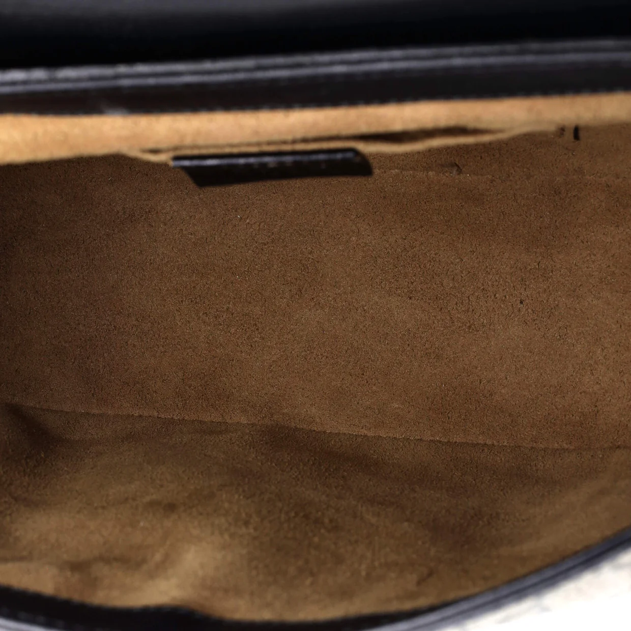 Padlock Saddle Shoulder Bag GG Coated Canvas and Leather Medium - Deep Luxury