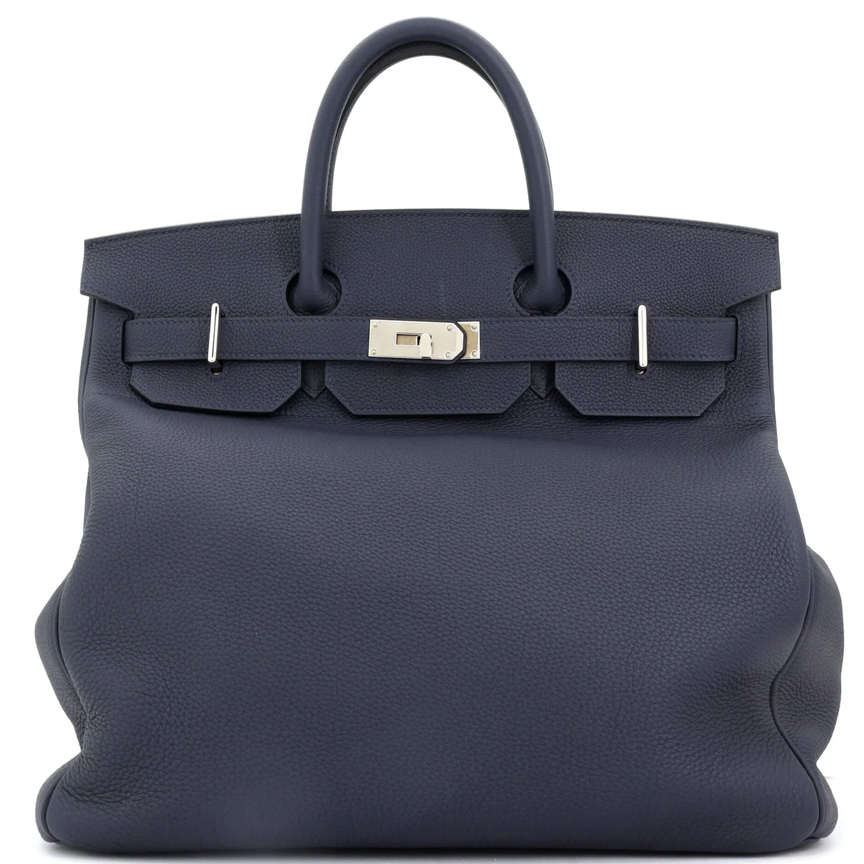 HAC Birkin Bag Bleu Nuit Togo with Palladium Hardware 40 - Deep Luxury