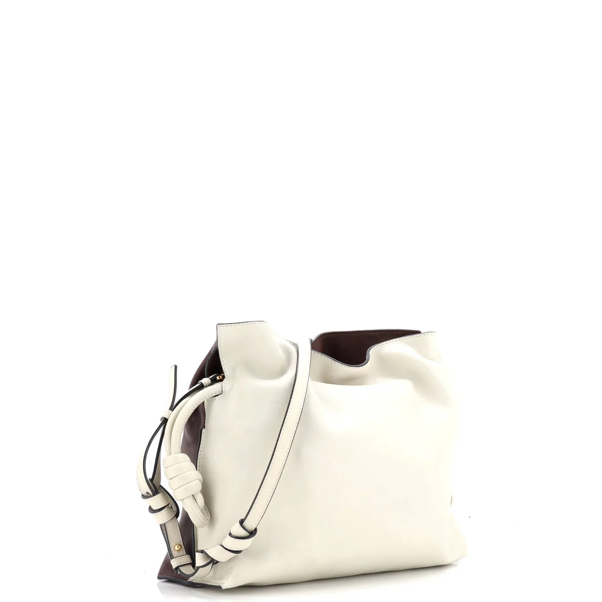 Flamenco Knot Clutch Leather Medium - Deep Luxury