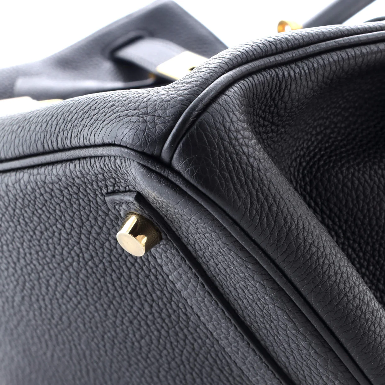 Birkin Handbag Noir Togo with Gold Hardware 30 - Deep Luxury