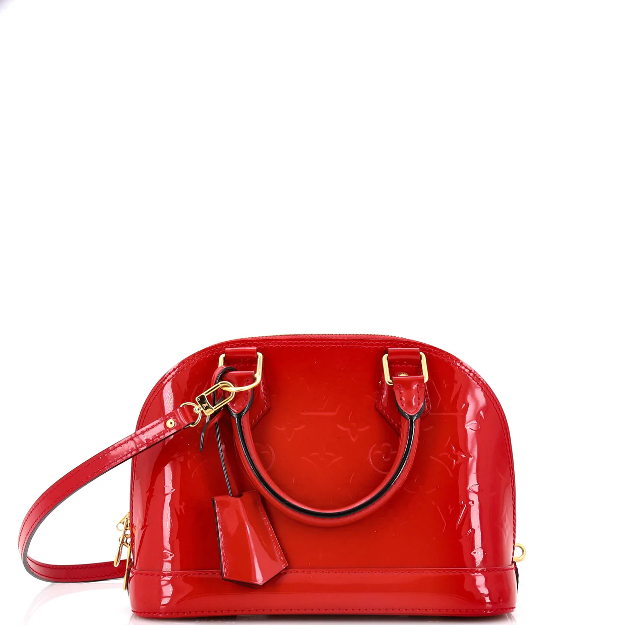 Alma Handbag Monogram Vernis BB - Deep Luxury