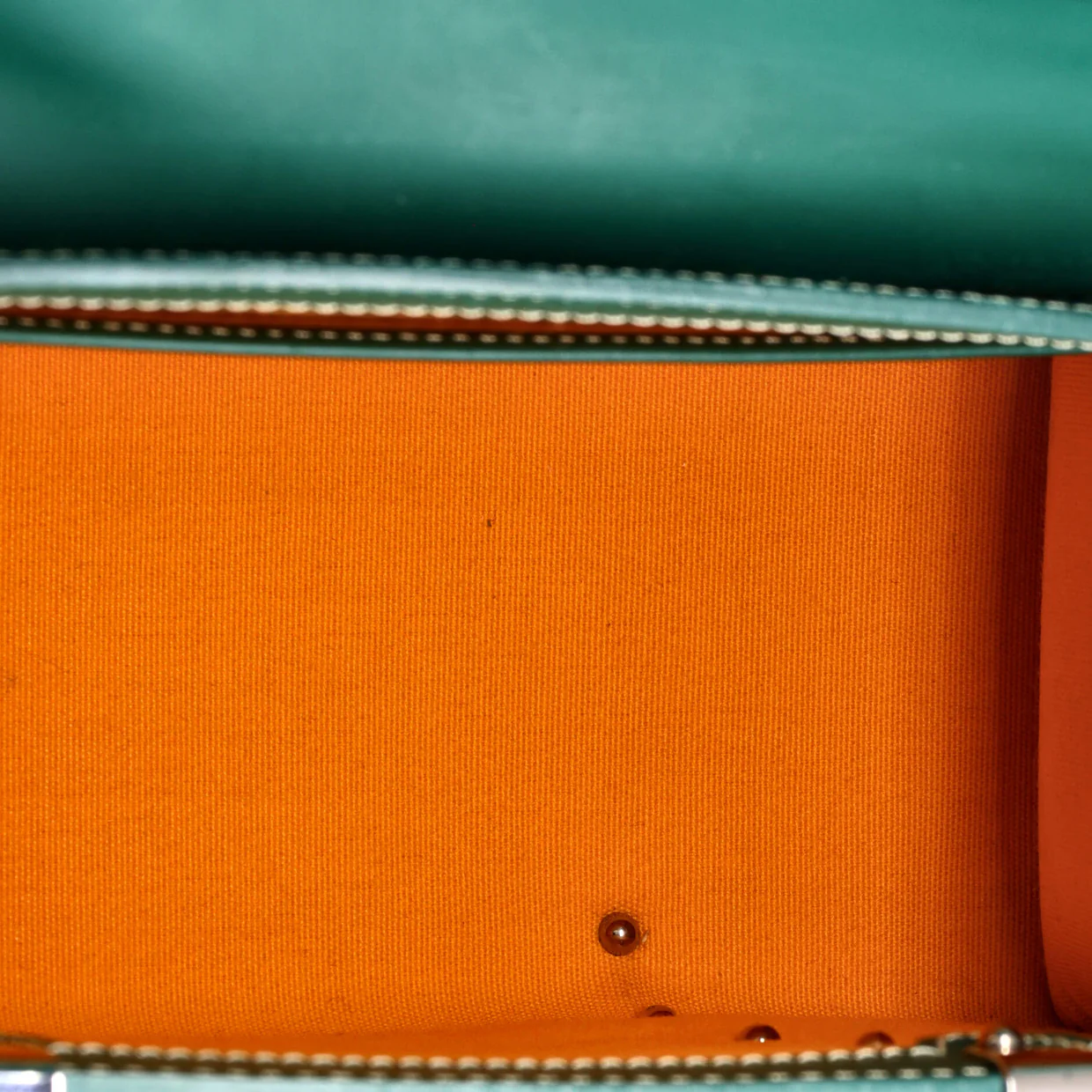 Structured Saigon Top Handle Bag Coated Canvas with Leather Mini - Deep Luxury