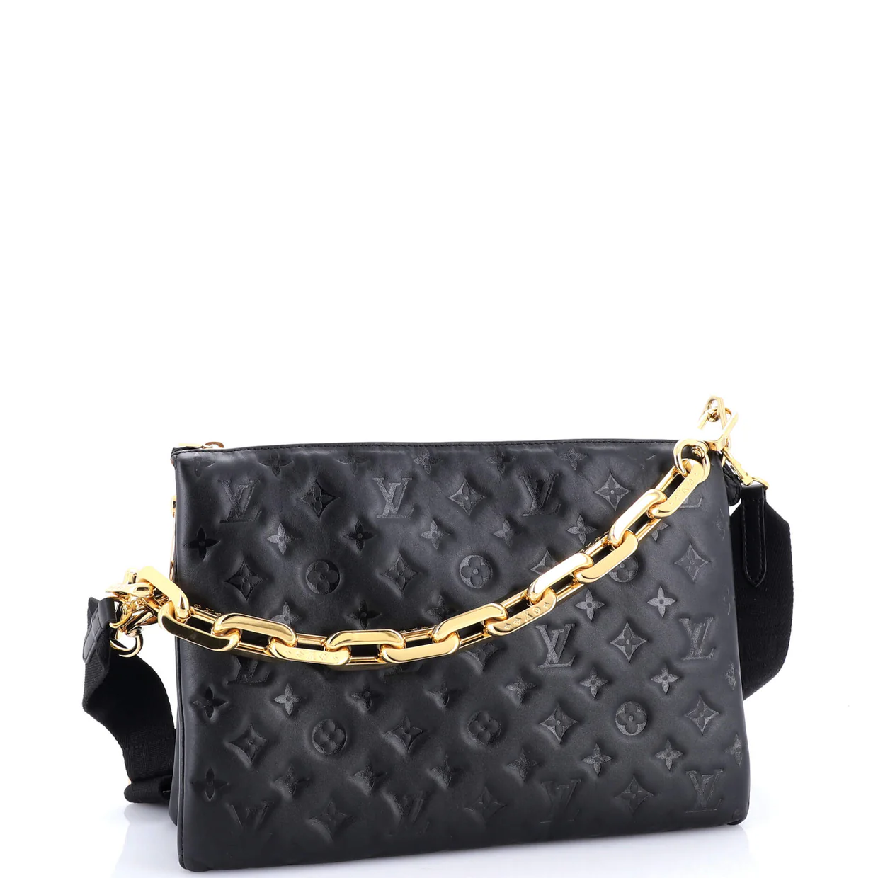 Coussin Bag Monogram Embossed Lambskin MM - Deep Luxury