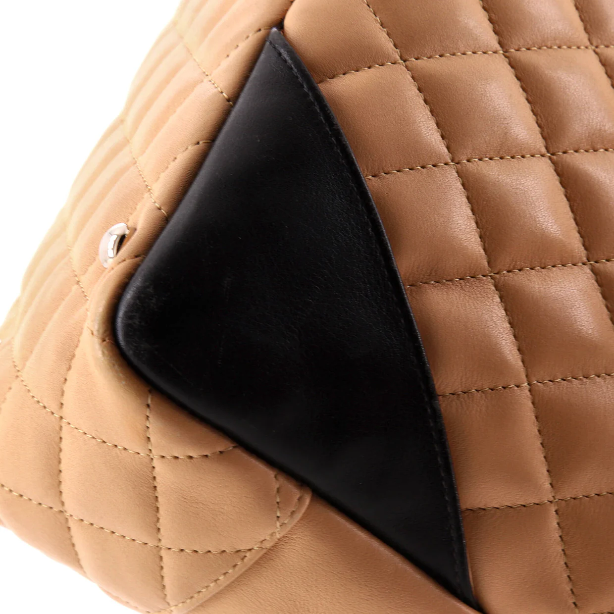 Cambon Bowler Bag Quilted Leather Medium - Deep Luxury