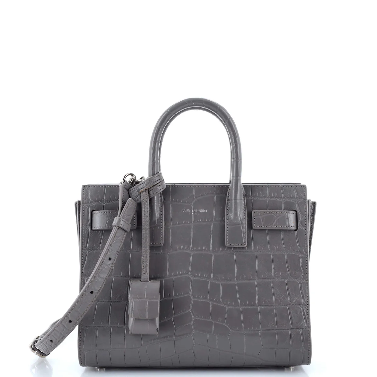 Sac de Jour NM Bag Crocodile Embossed Leather Nano - Deep Luxury