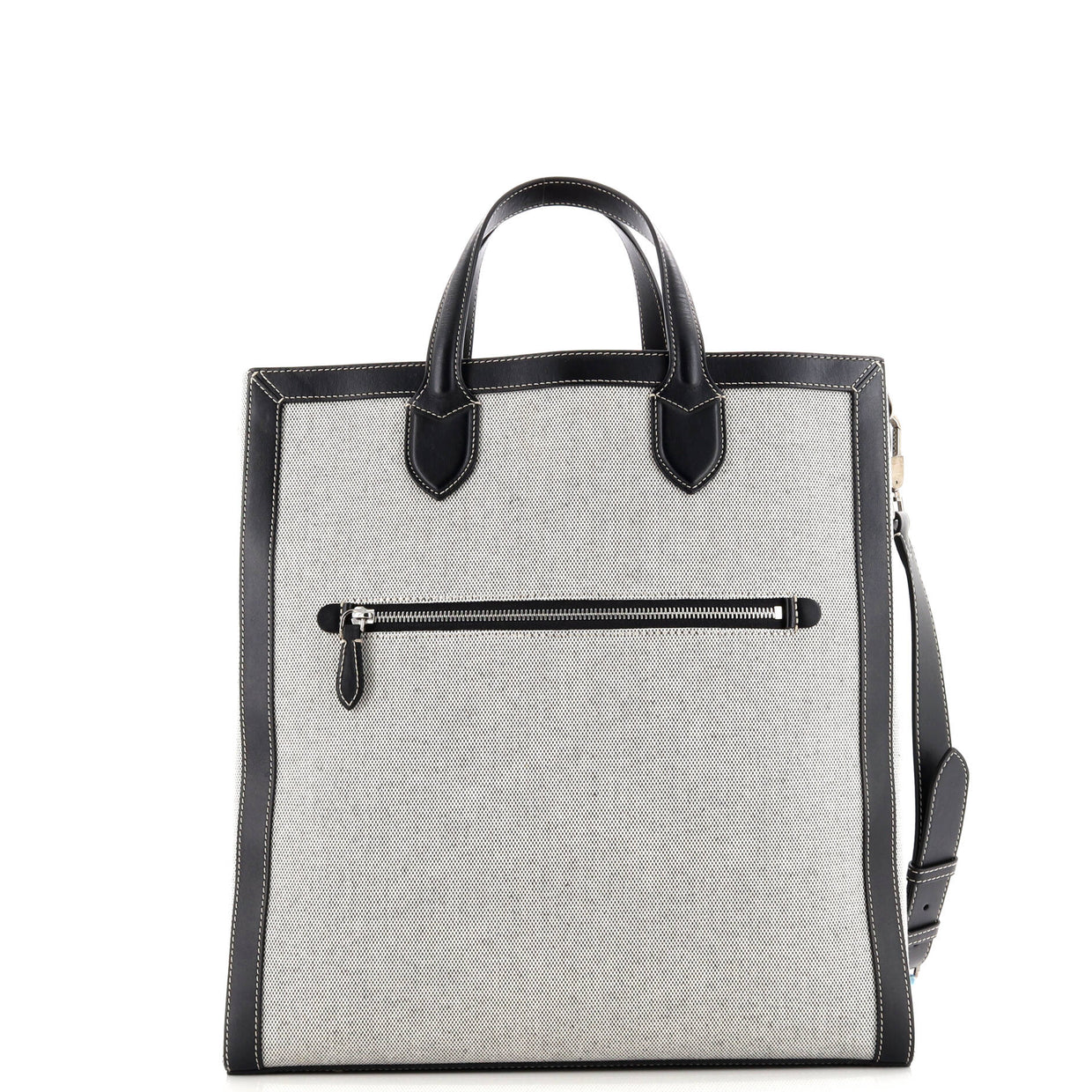 Kane Tote Horseferry Print Canvas with Leather Tall - Deep Luxury