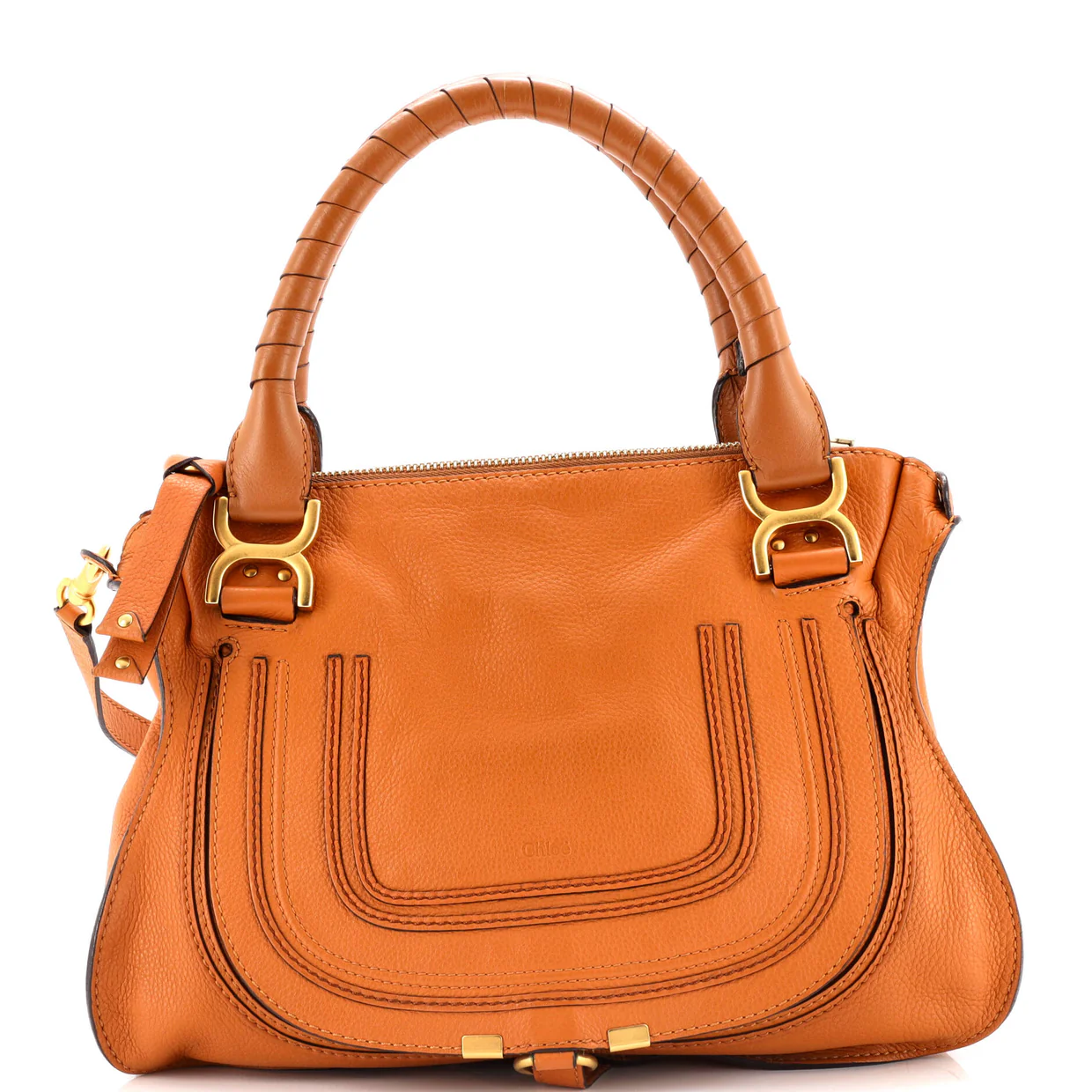 Marcie Satchel Leather Medium - Deep Luxury