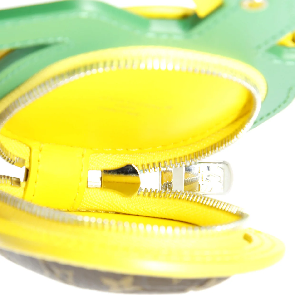 Turtle Pouch Bag Charm Monogram Canvas with Leather - Deep Luxury