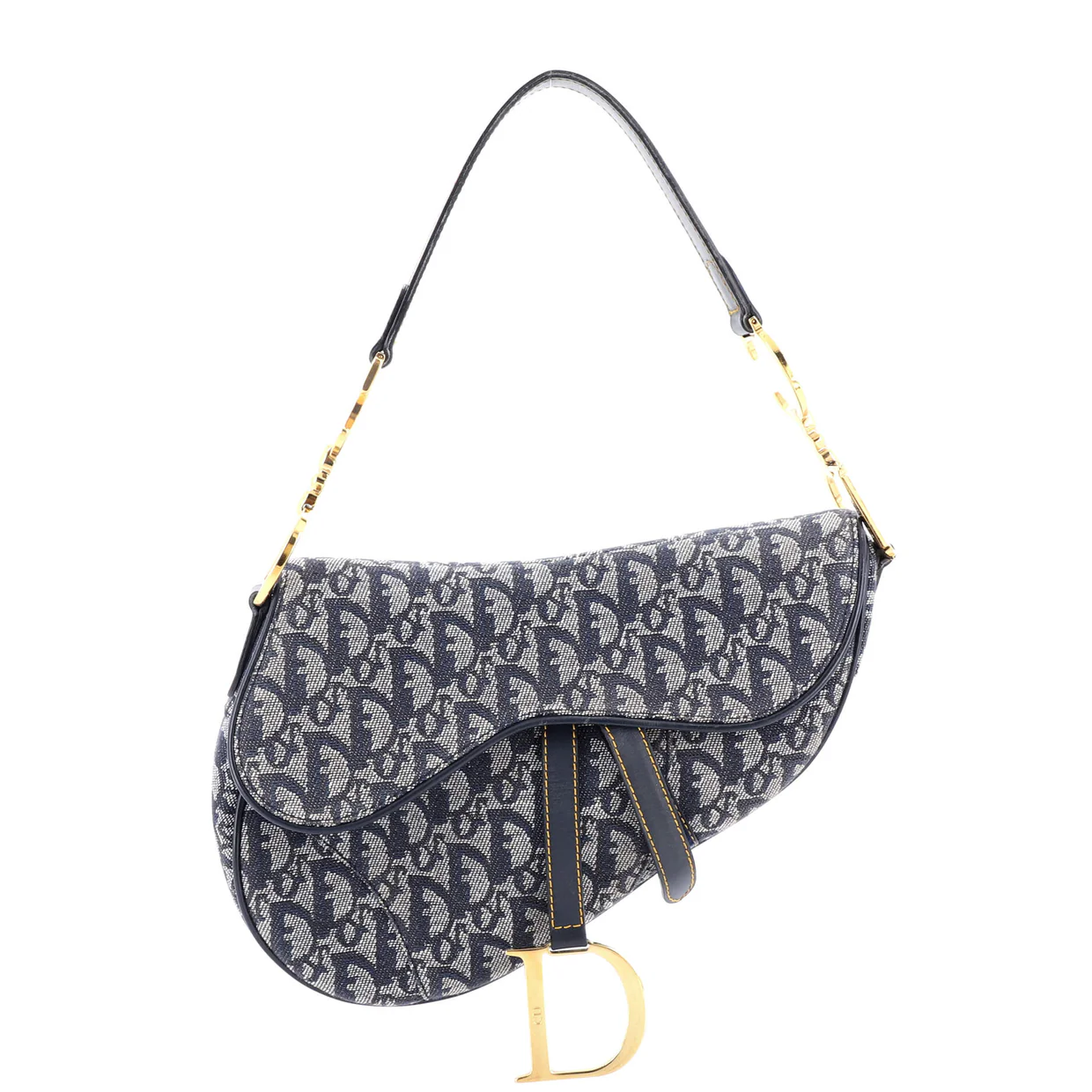 Vintage Saddle Bag Diorissimo Canvas Medium - Deep Luxury
