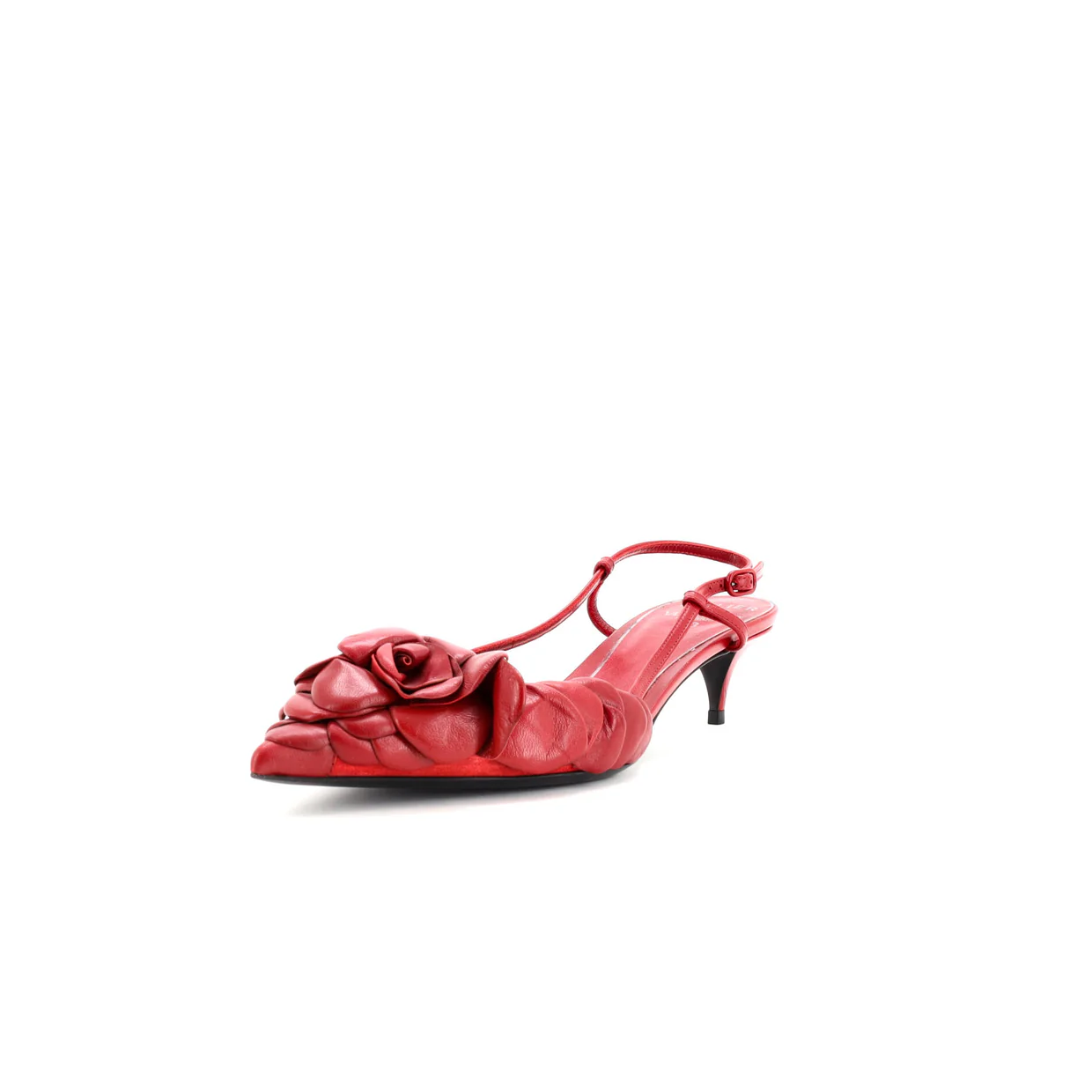 Women's Rose Slingback Pumps Leather - Deep Luxury