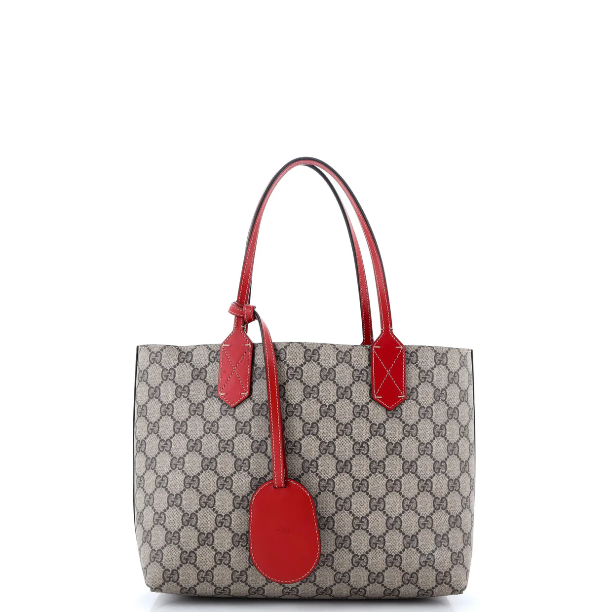 Reversible Tote GG Print Leather Small - Deep Luxury