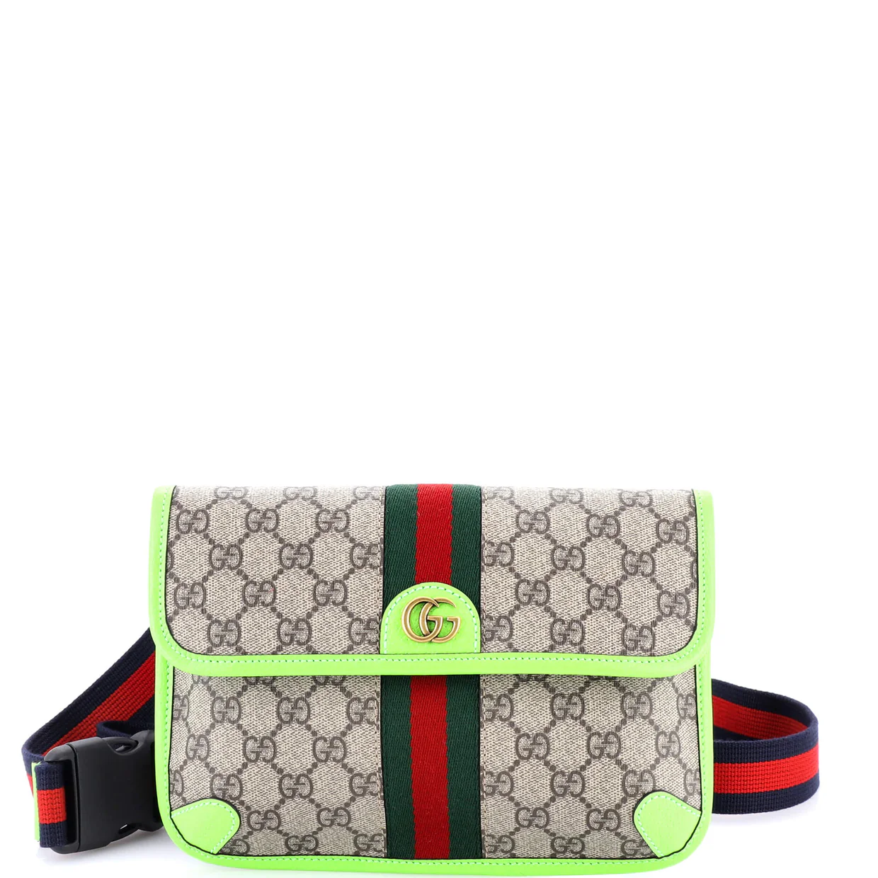 Neo Vintage Flap Belt Bag GG Coated Canvas - Deep Luxury