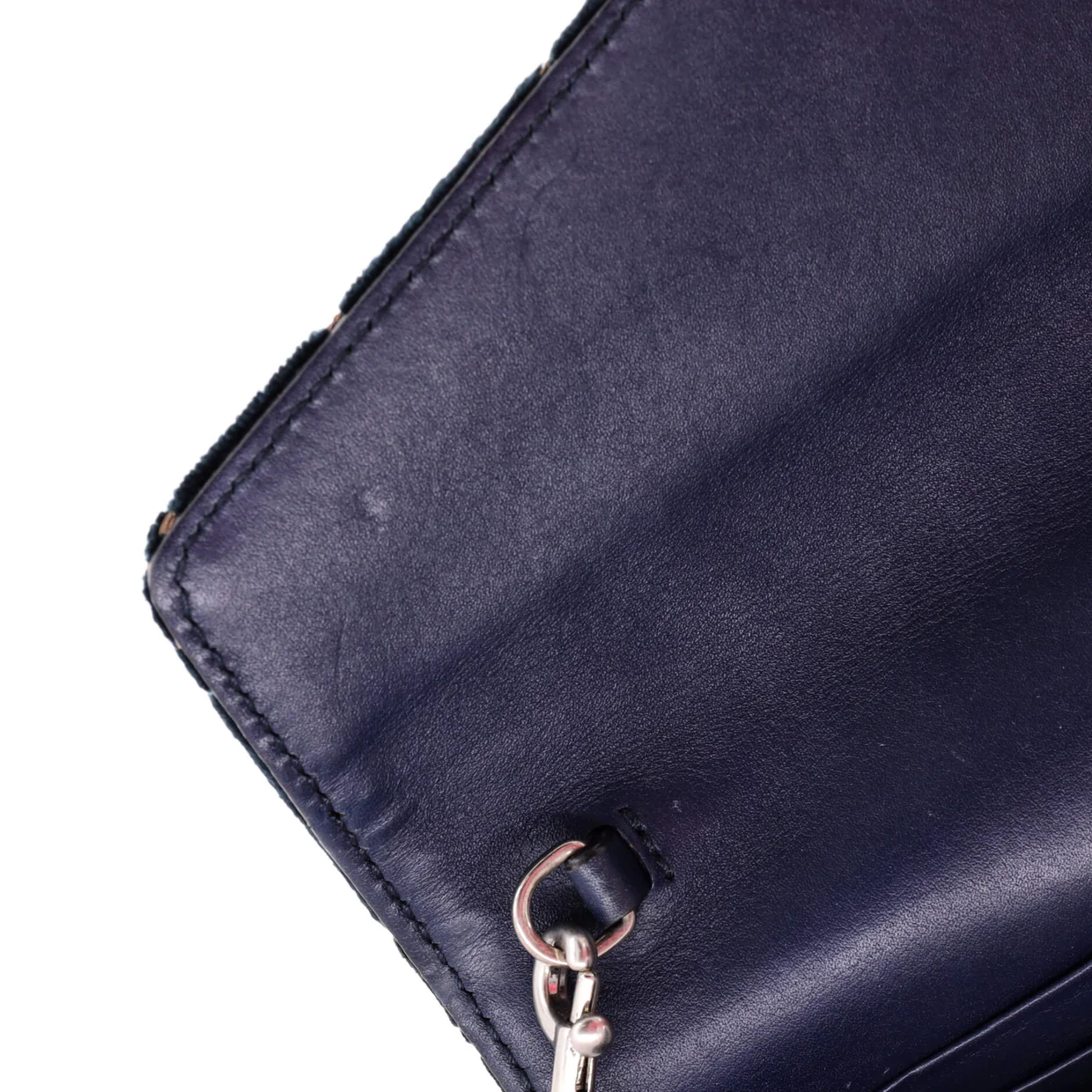 Dionysus Chain Wallet GG Velvet Small - Deep Luxury