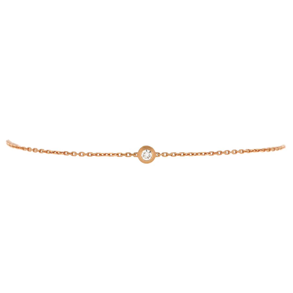 D'Amour Bracelet 18K Rose Gold and Diamond XS - Deep Luxury